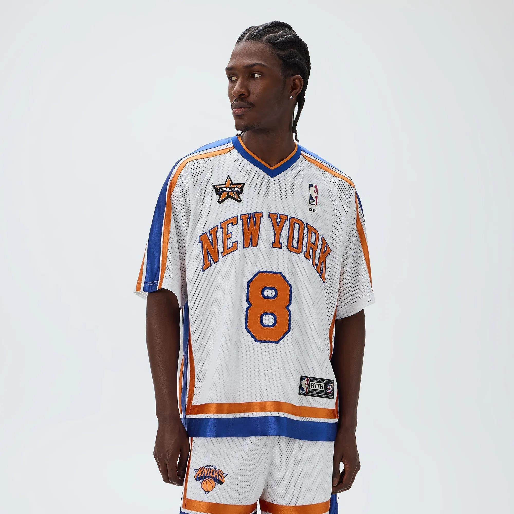 Kith for NBA All-Star New York Knicks Leon Shirt - White sold by Kith product image thumbnail 2