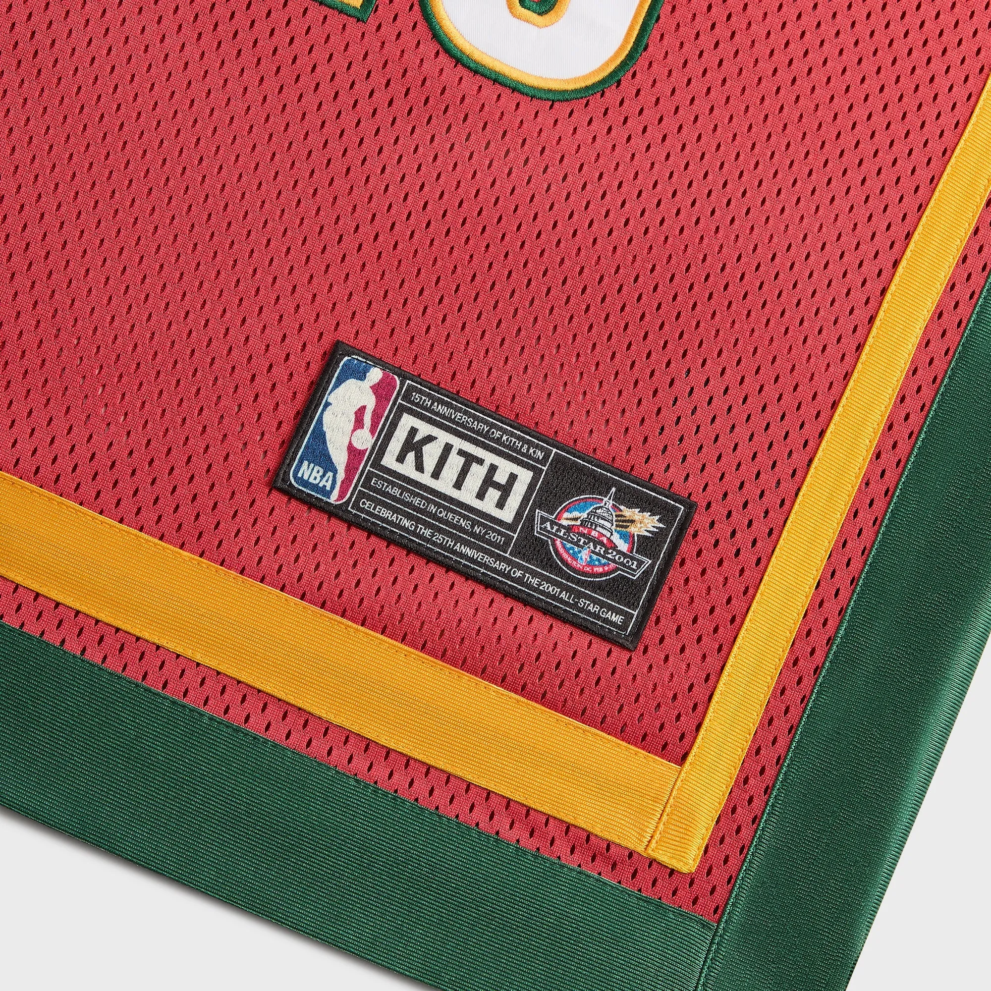 Kith for NBA All-Star Seattle SuperSonics Leon Shirt - Crimson sold by Kith product image thumbnail 5