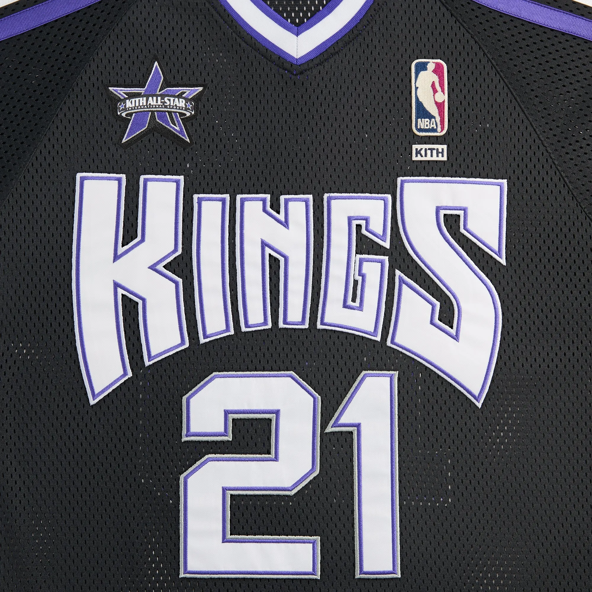 Kith for NBA All-Star Sacramento Kings Leon Shirt - Black sold by Kith product image thumbnail 5