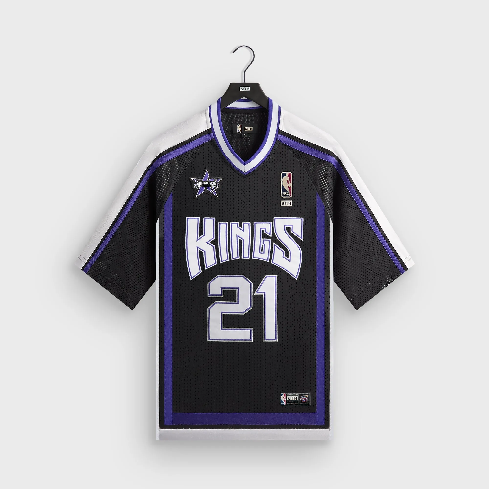 Kith for NBA All-Star Sacramento Kings Leon Shirt - Black sold by Kith