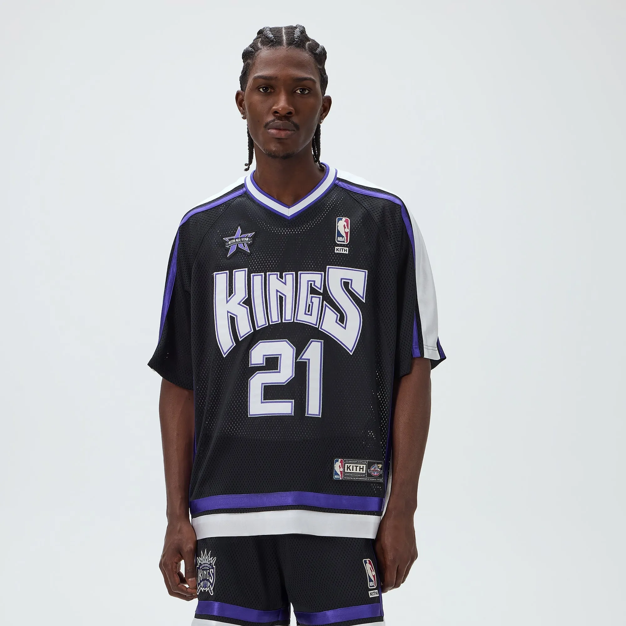 Kith for NBA All-Star Sacramento Kings Leon Shirt - Black sold by Kith product image thumbnail 2
