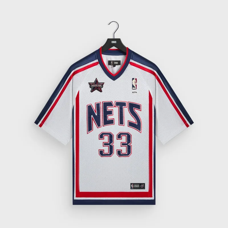 Kith for NBA All-Star New Jersey Nets Leon Shirt - White sold by Kith
