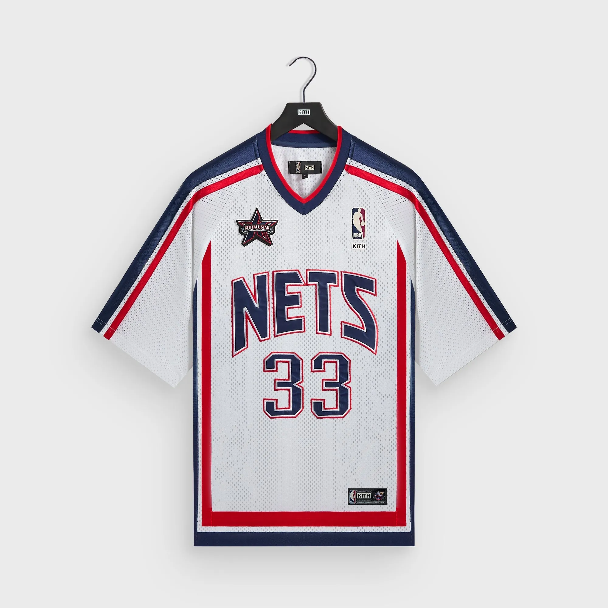 Kith for NBA All-Star New Jersey Nets Leon Shirt - White sold by Kith