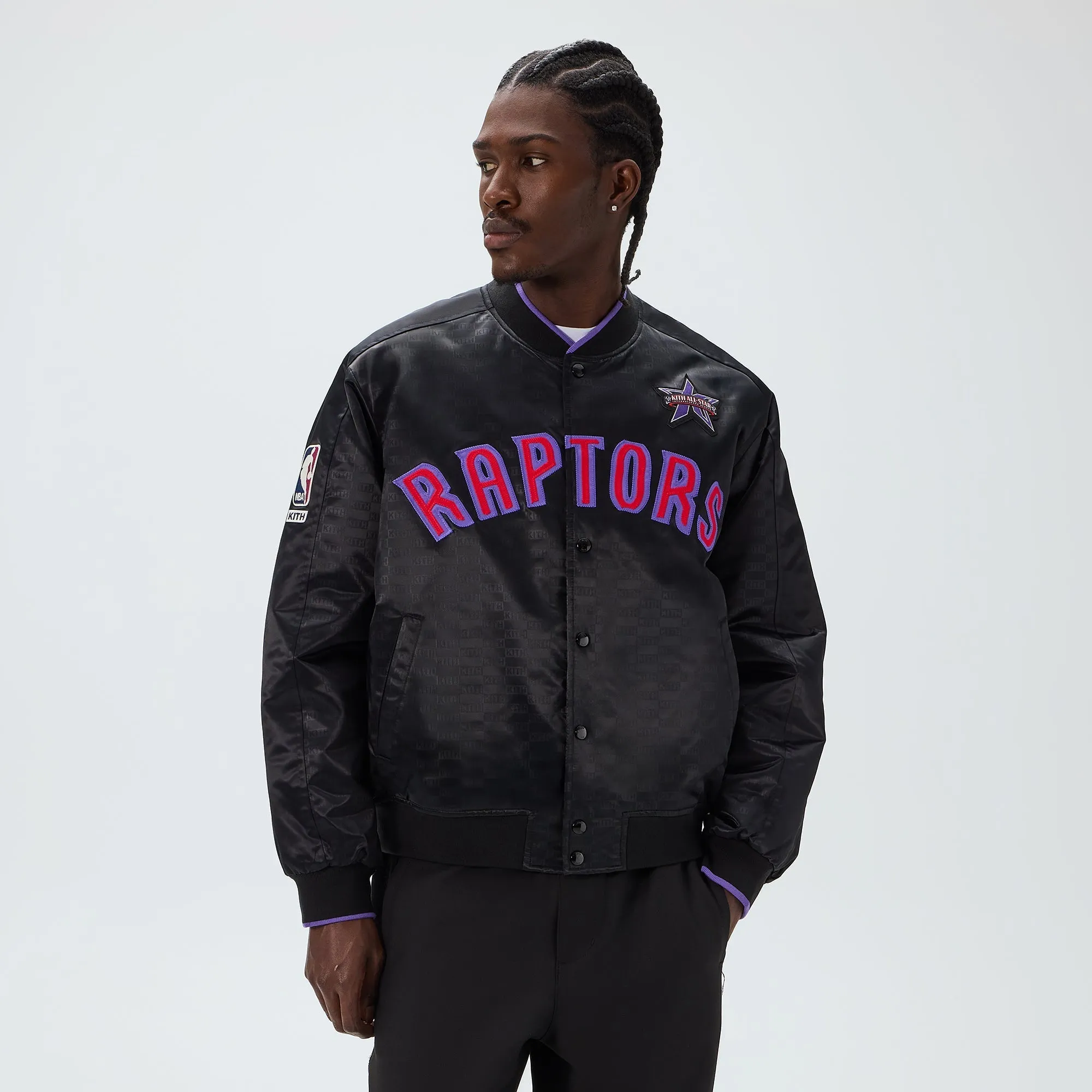 Kith for NBA All-Star Toronto Raptors Bomber Jacket - Black sold by Kith product image thumbnail 2
