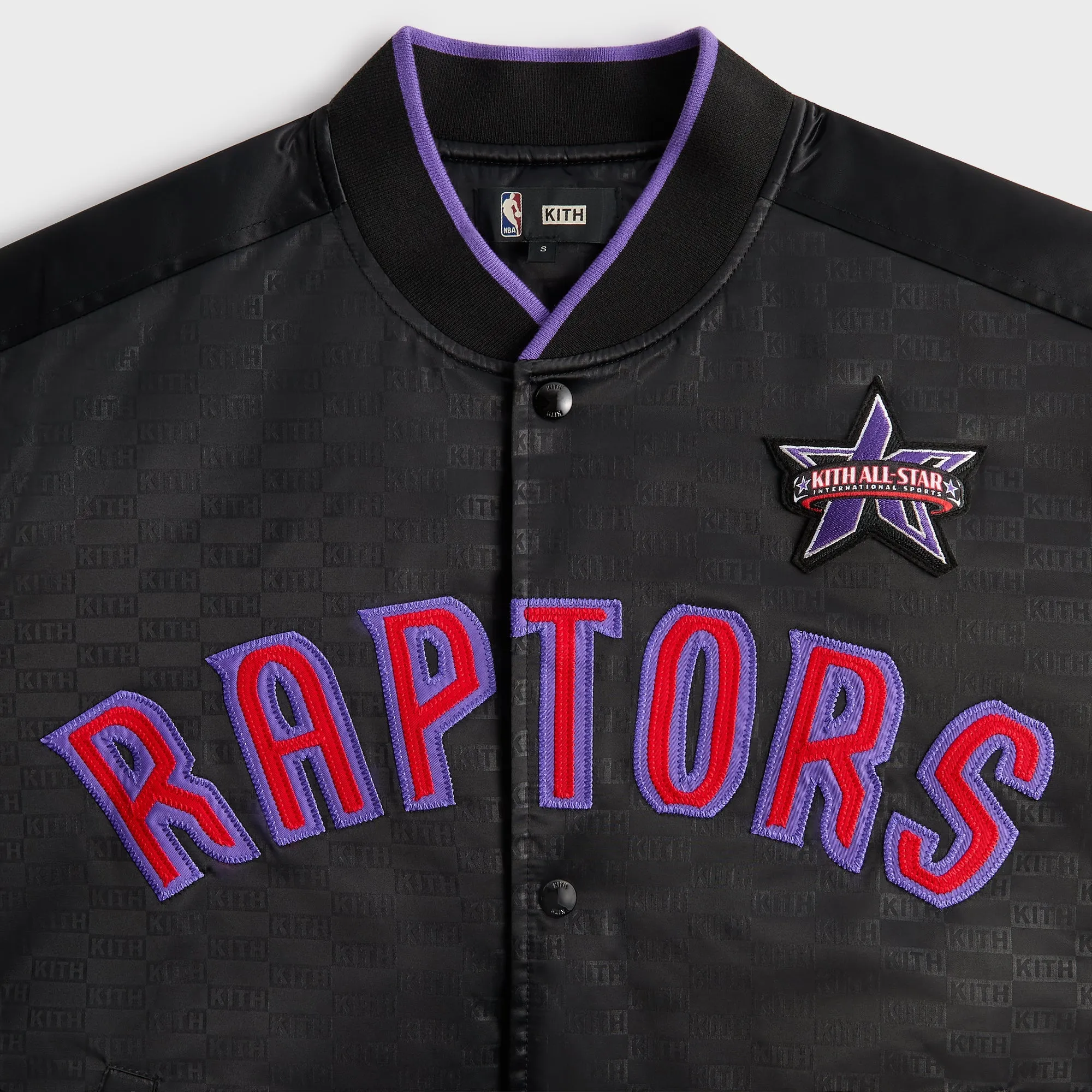 Kith for NBA All-Star Toronto Raptors Bomber Jacket - Black sold by Kith product image thumbnail 5