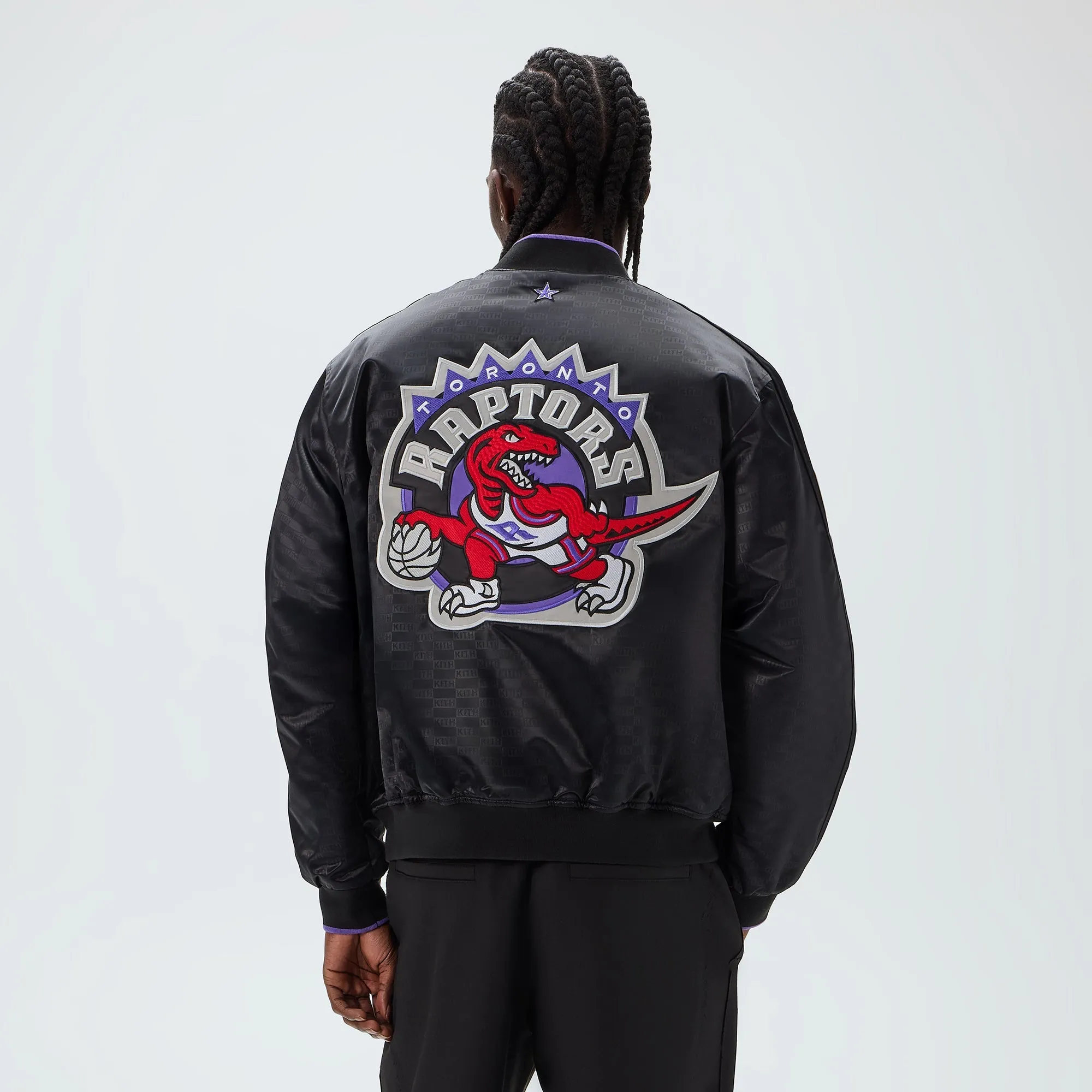 Kith for NBA All-Star Toronto Raptors Bomber Jacket - Black sold by Kith product image thumbnail 3