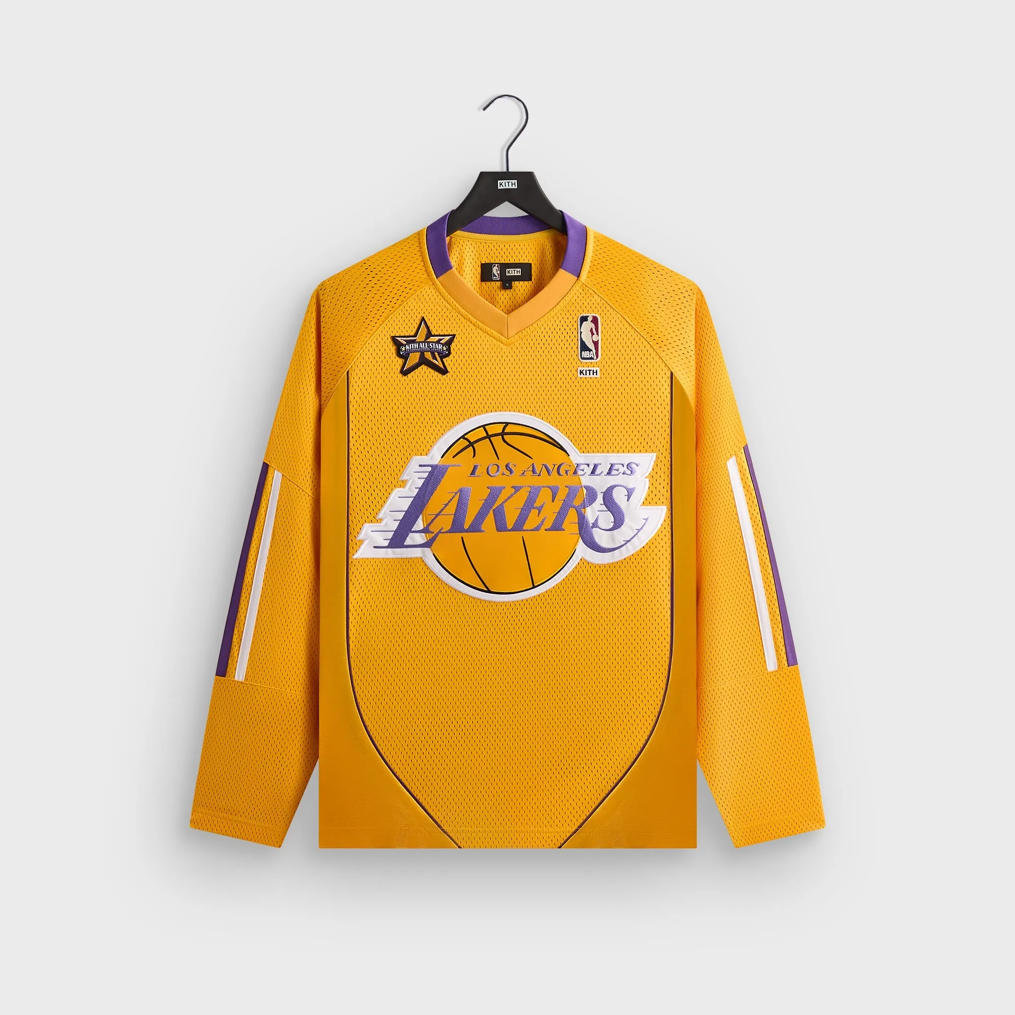 Kith for NBA All-Star Los Angeles Lakers Samuel Shirt - Marigold sold by Kith