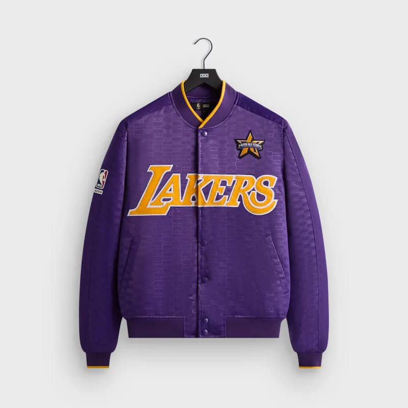 Kith for NBA All-Star Los Angeles Lakers Bomber Jacket - Noble sold by Kith