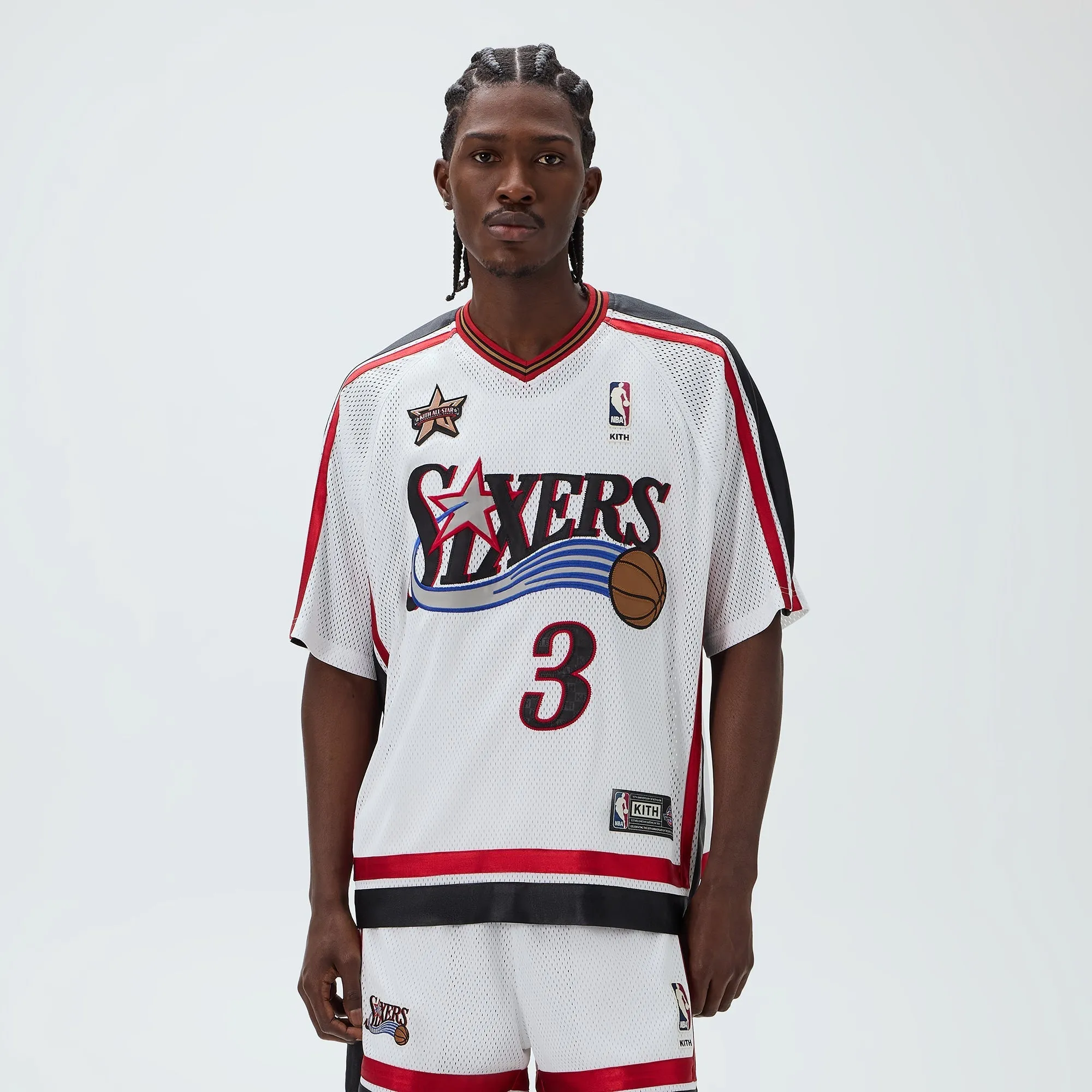 Kith for NBA All-Star Philadelphia 76ers Leon Shirt - White sold by Kith product image thumbnail 2
