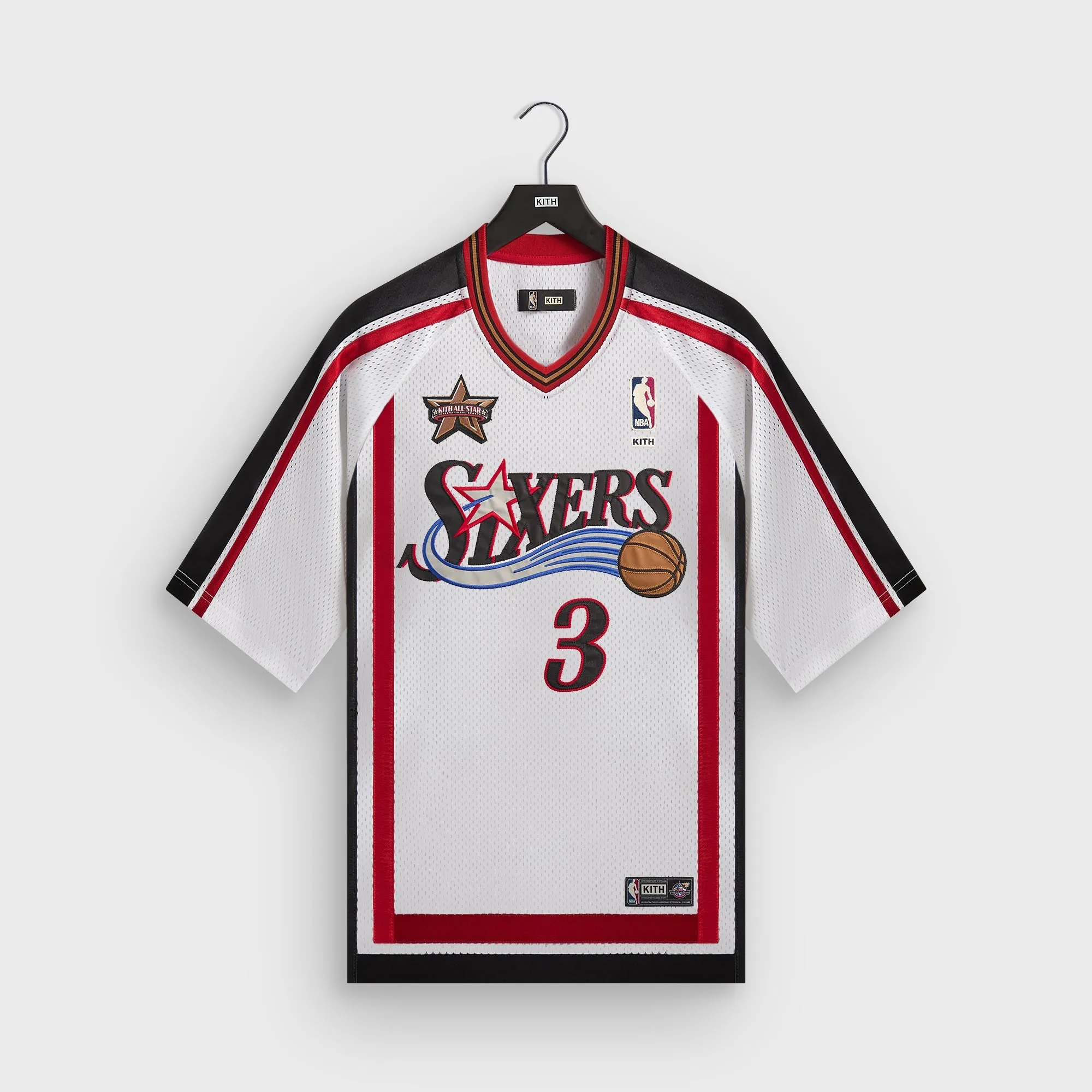 Kith for NBA All-Star Philadelphia 76ers Leon Shirt - White sold by Kith
