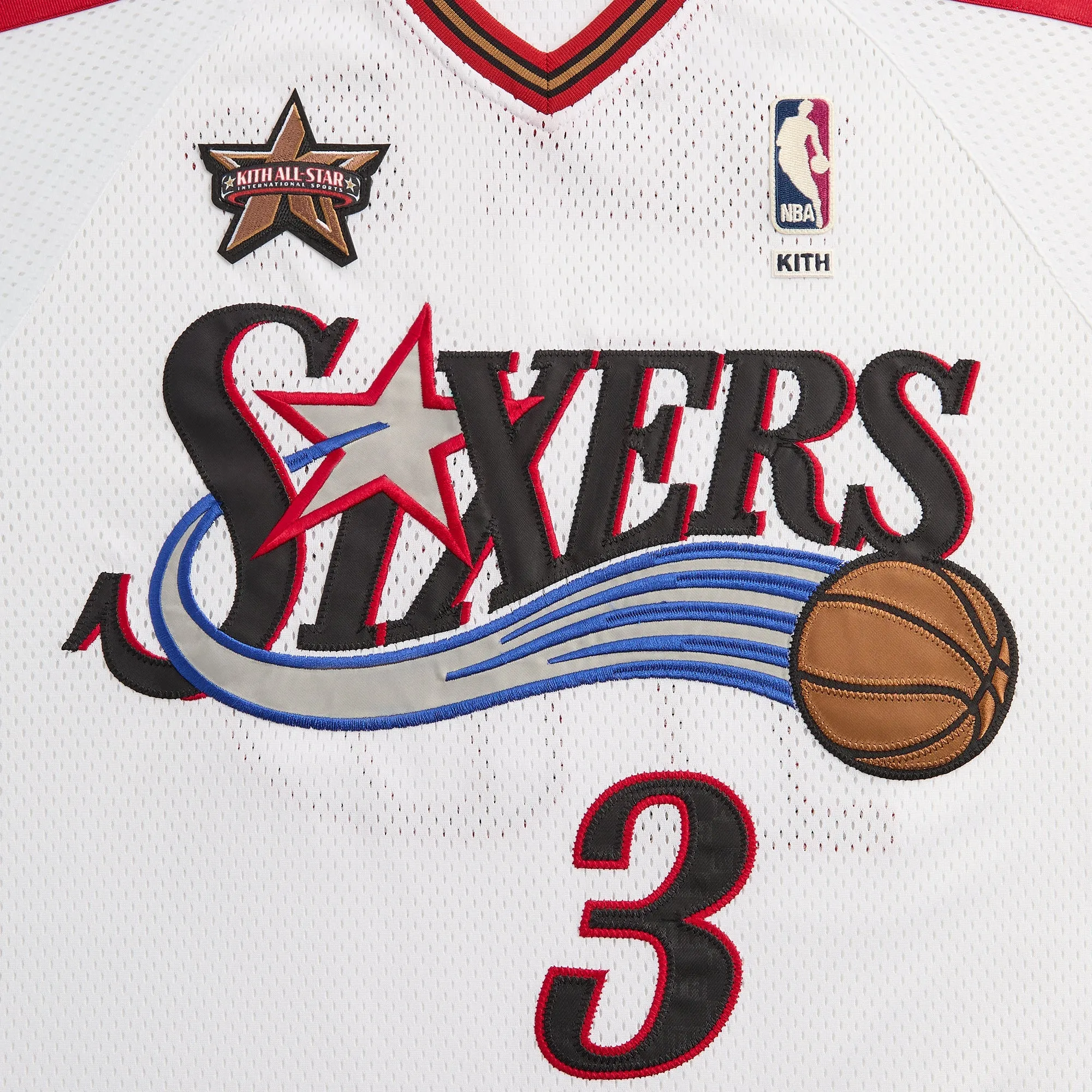 Kith for NBA All-Star Philadelphia 76ers Leon Shirt - White sold by Kith product image thumbnail 5