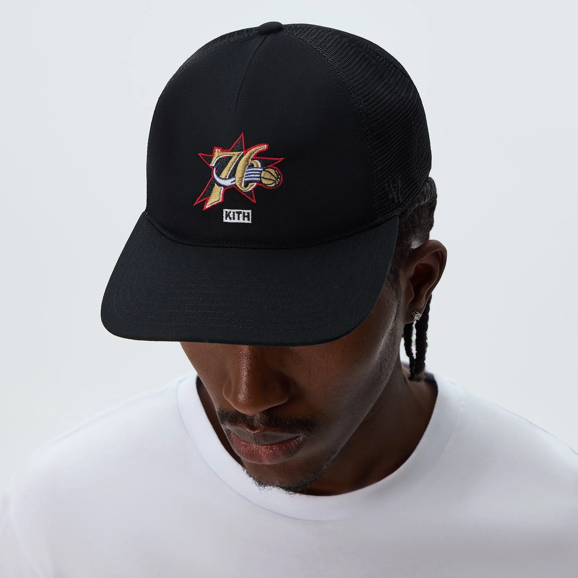 Kith & '47 for NBA All-Star Philadelphia 76ers Trucker Hat - Black sold by Kith product image thumbnail 2