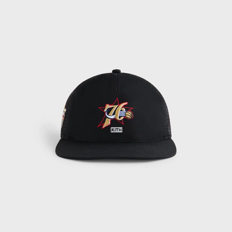 Kith & '47 for NBA All-Star Philadelphia 76ers Trucker Hat - Black sold by Kith