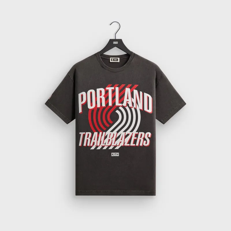 Kith for NBA All-Star Portland Trail Blazers Vintage Tee - Black sold by Kith