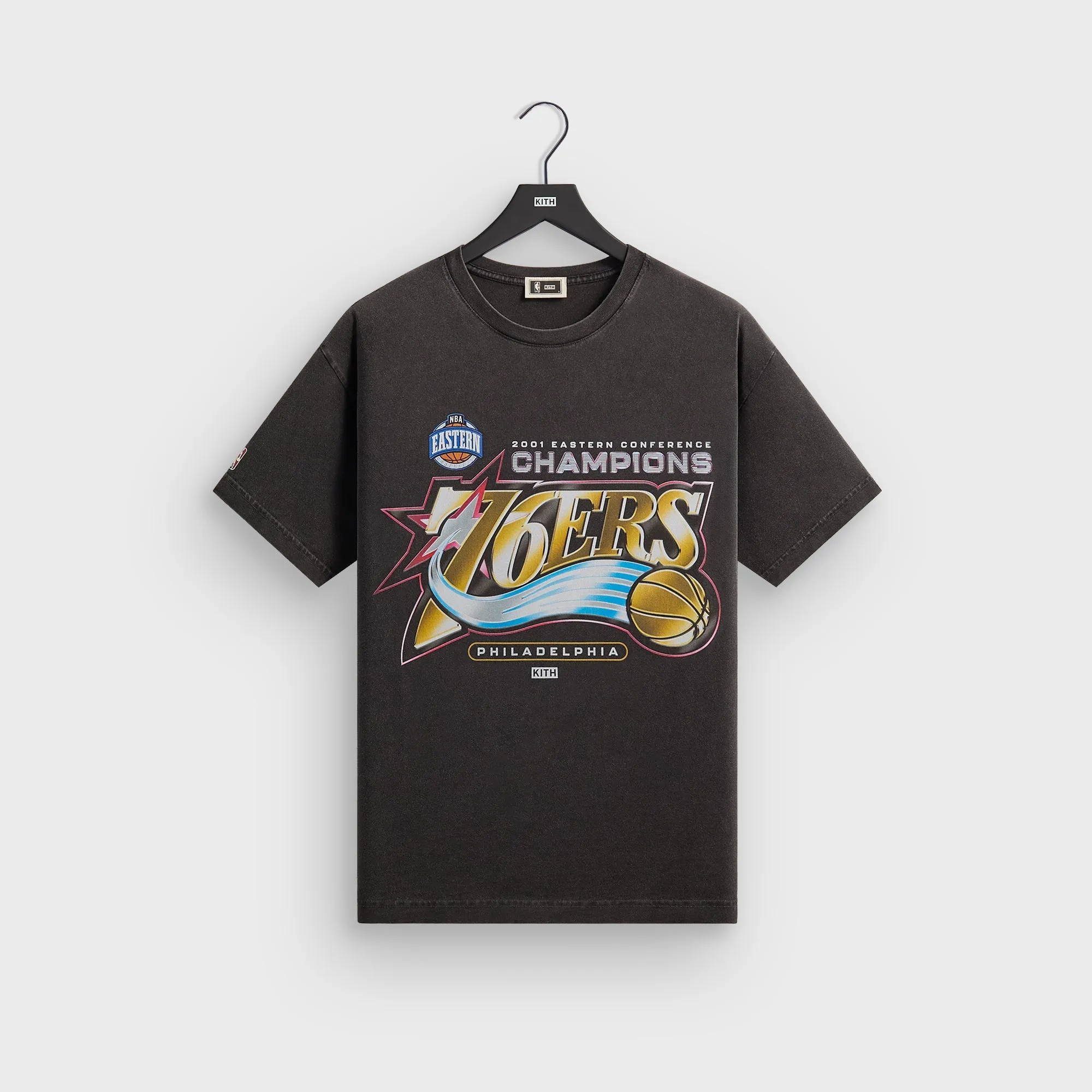 Kith for NBA All-Star Philadelphia 76ers Vintage Tee - Black sold by Kith