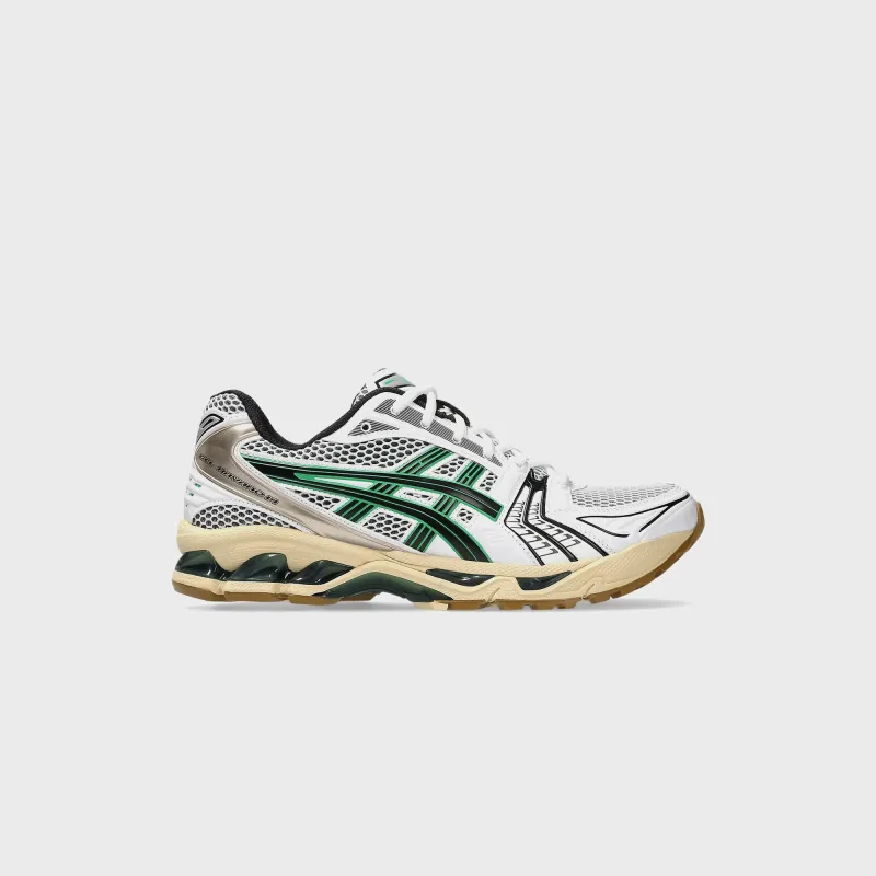 ASICS Gel-Kayano 14 - White / Hinoki Beige sold by Kith