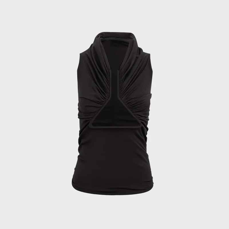 Rick Owens Jersey Prong Top - Black sold by Kith