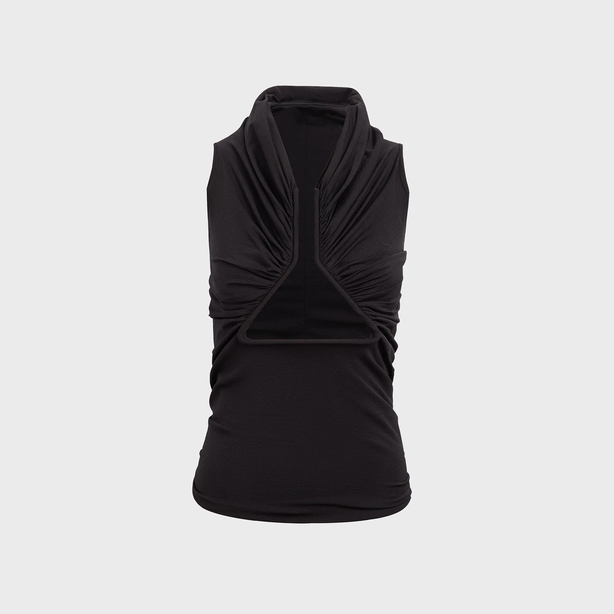 Rick Owens Jersey Prong Top - Black sold by Kith