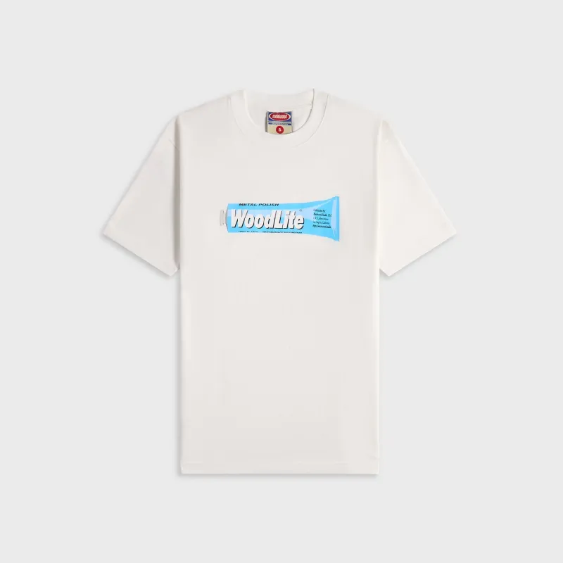 Metalwood Woodlite Tee - White made by Metalwood Studios