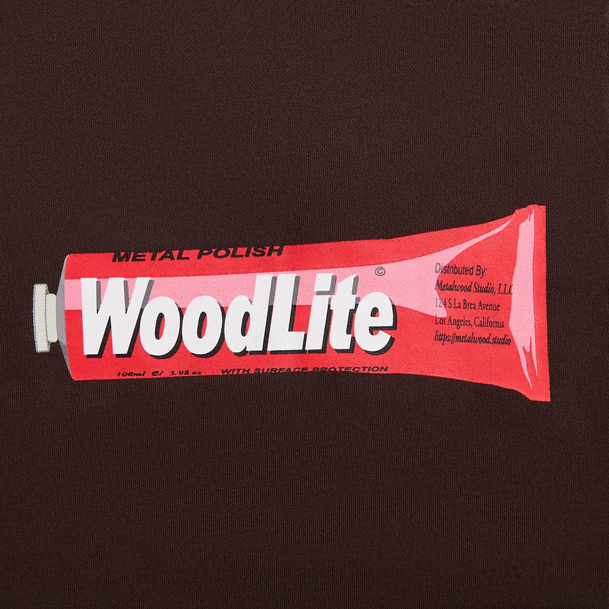 Metalwood Woodlite Hooded Sweatshirt - Brown sold by Kith product image thumbnail 3