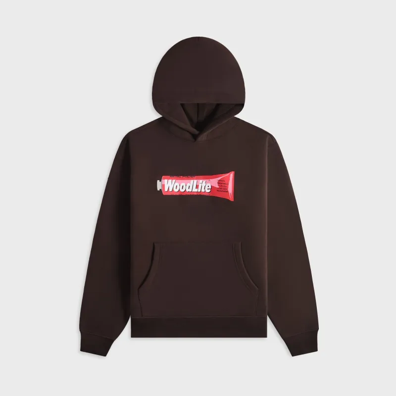 Metalwood Woodlite Hooded Sweatshirt - Brown sold by Kith
