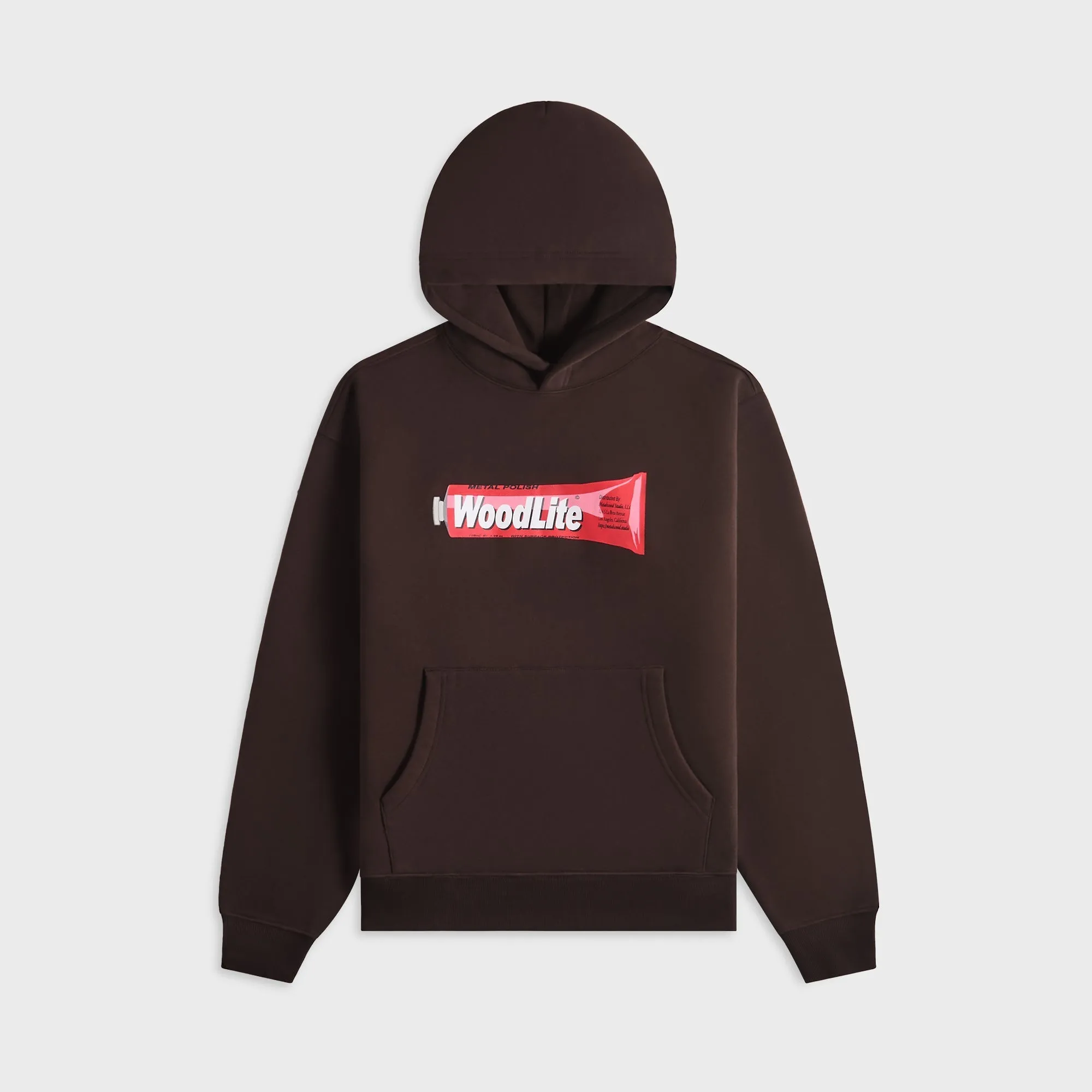 Metalwood Woodlite Hooded Sweatshirt - Brown sold by Kith