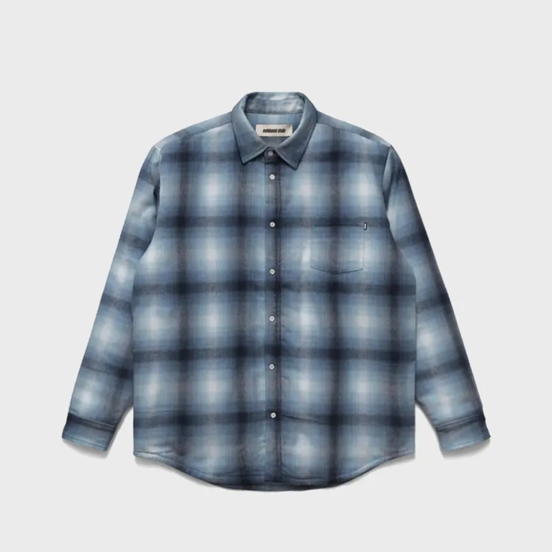 Metalwood Poly Filled Shirt - Blue Plaid sold by Kith