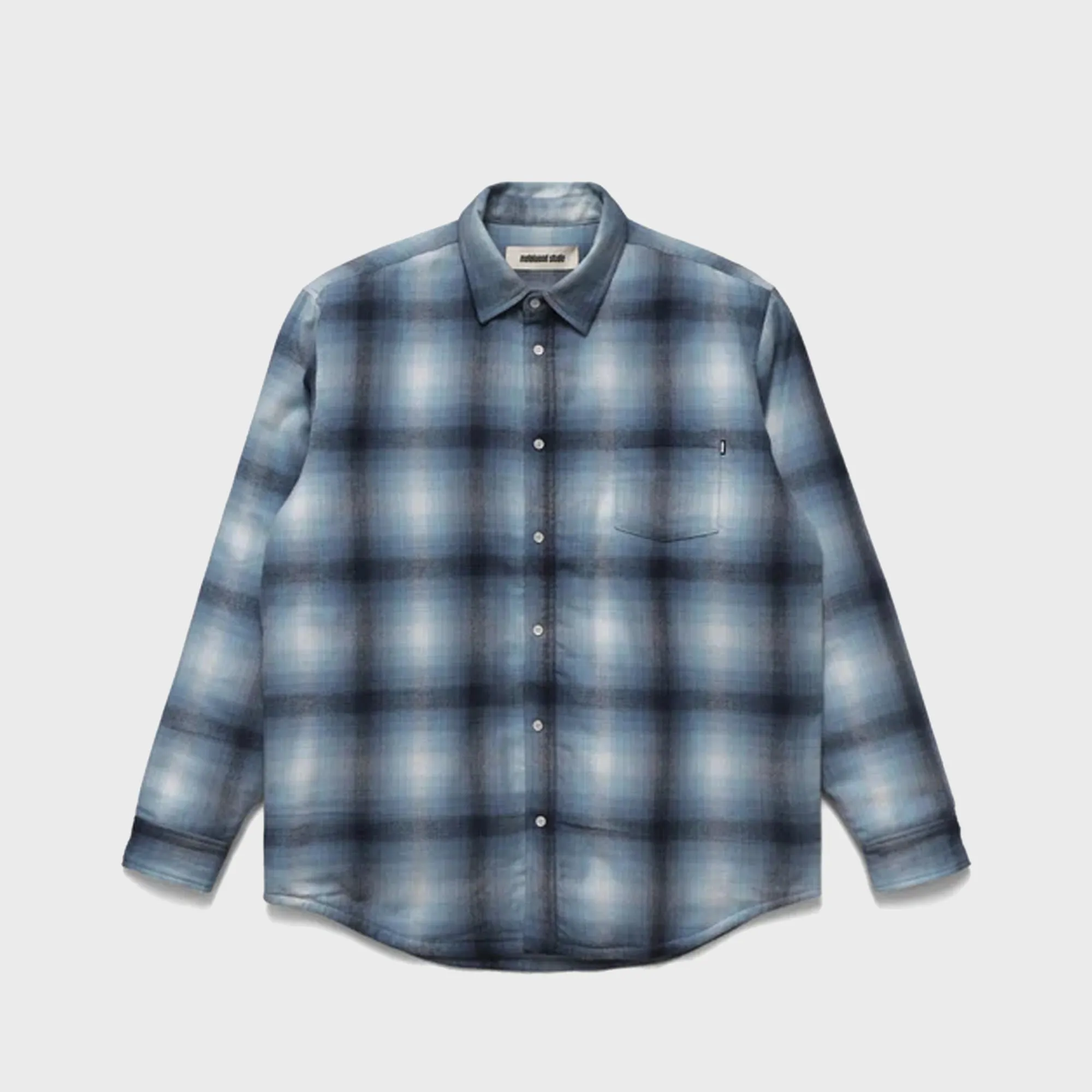 Metalwood Poly Filled Shirt - Blue Plaid sold by Kith
