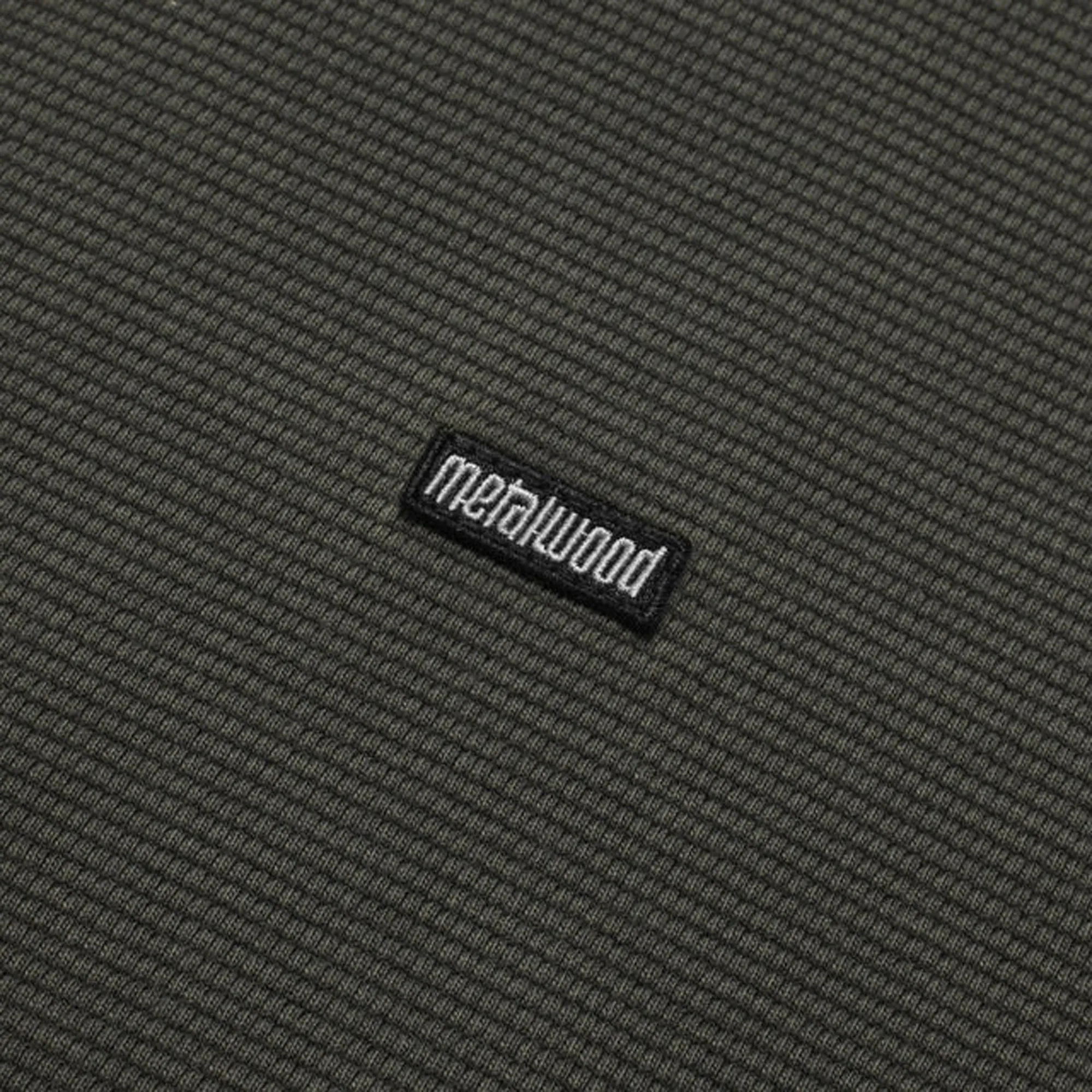 Metalwood Mini Metal Logo Long Sleeve Thermal Shirt - Tar sold by Kith product image thumbnail 3