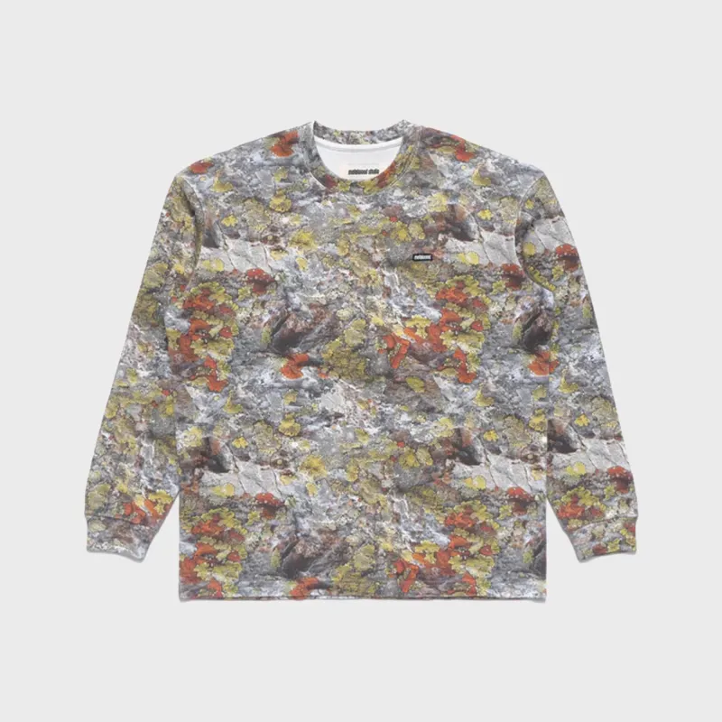 Metalwood Mini Metal Logo Long Sleeve Thermal Shirt - Real Moss Camo made by Metalwood Studios