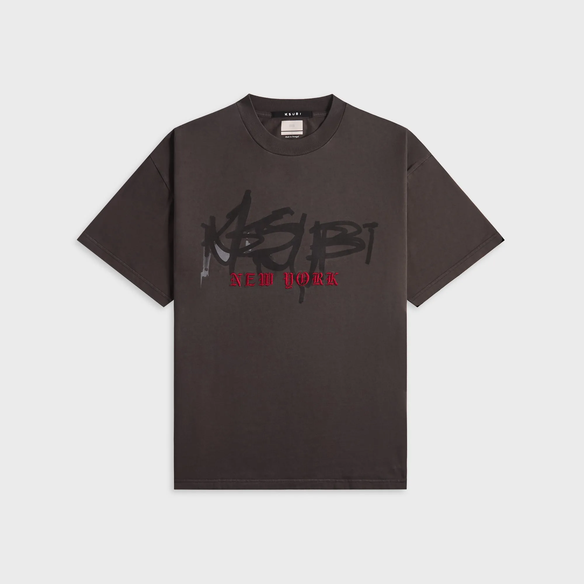 Ksubi Graff Ekcess Short Sleeve Tee - Old Black sold by Kith