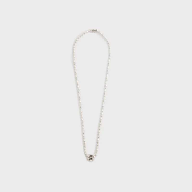 GOOD ART HLYWD Poplock Logo Necklace - Silver sold by Kith