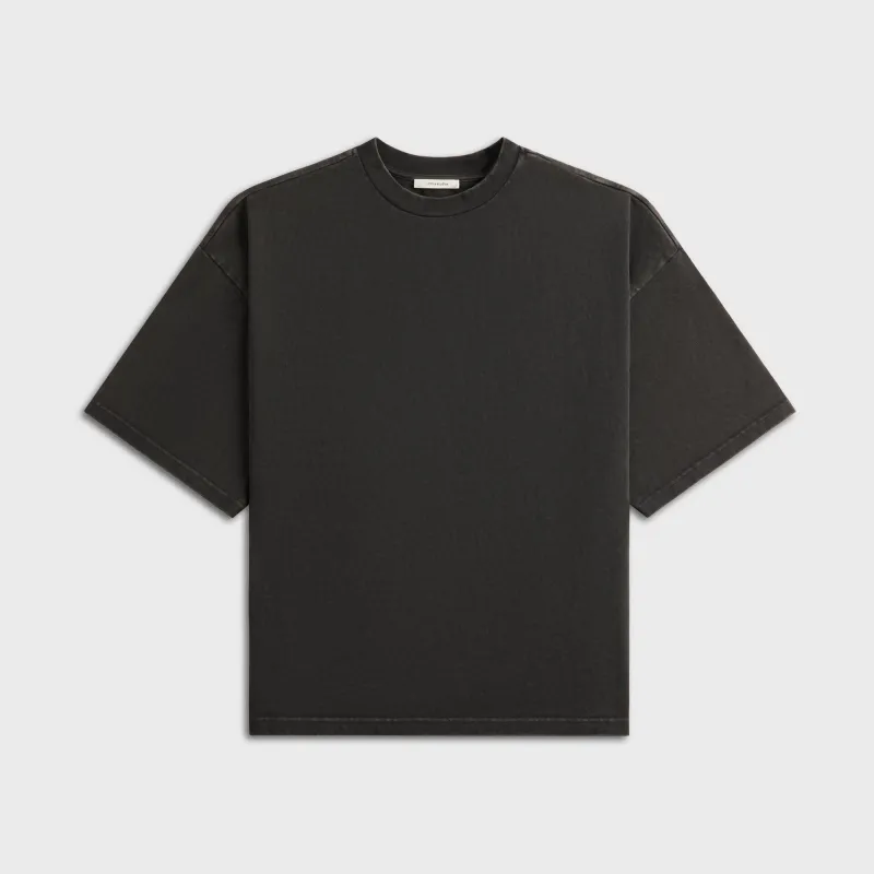 Entire Studios Heavy Boxy Tee - Washed Black made by Entire Studios