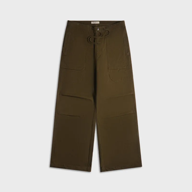 Entire Studios Barren Cargo Pants- Pine sold by Kith