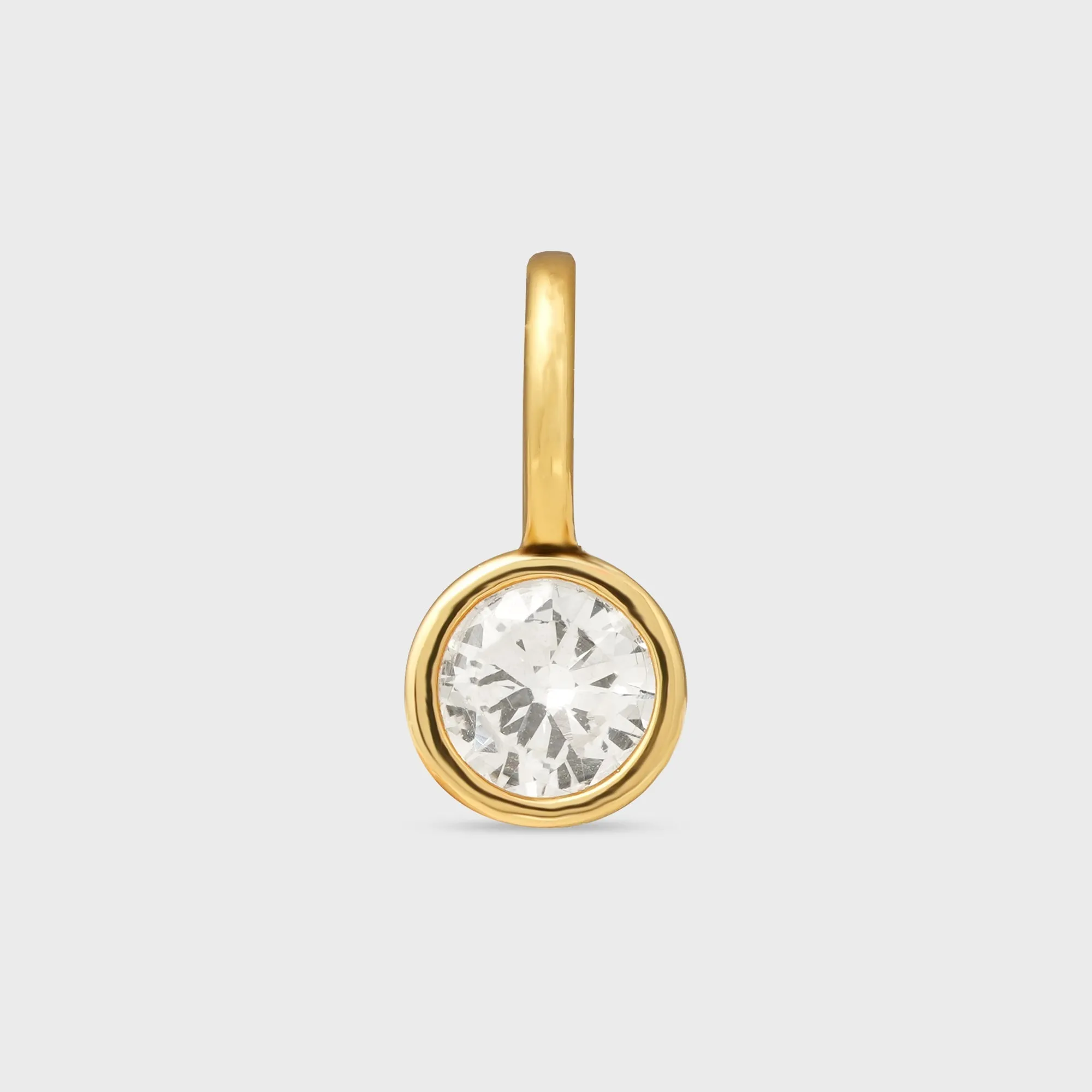 Crystal Haze Round Charm - Clear sold by Kith