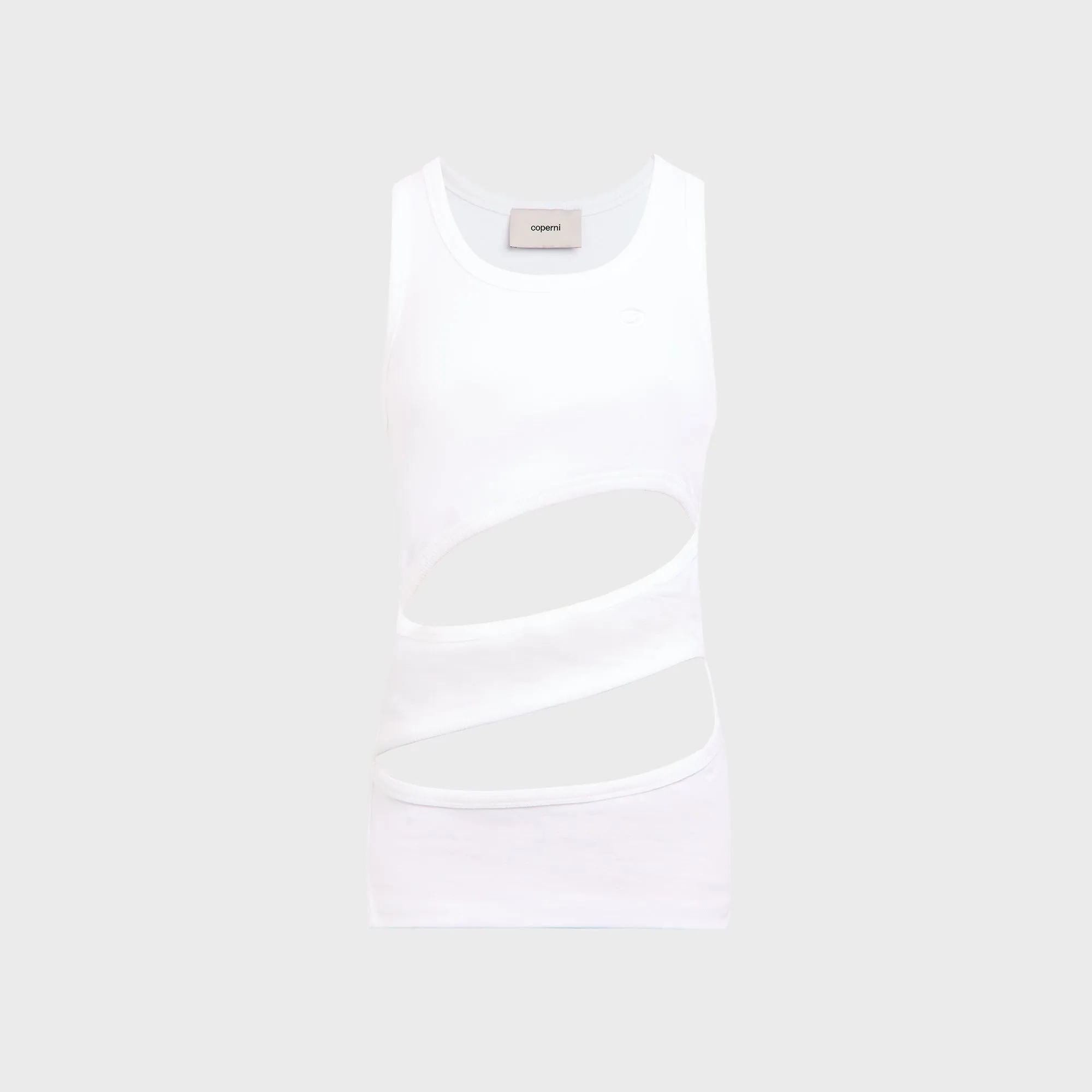 Coperni Spiral Tank Top - White sold by Kith