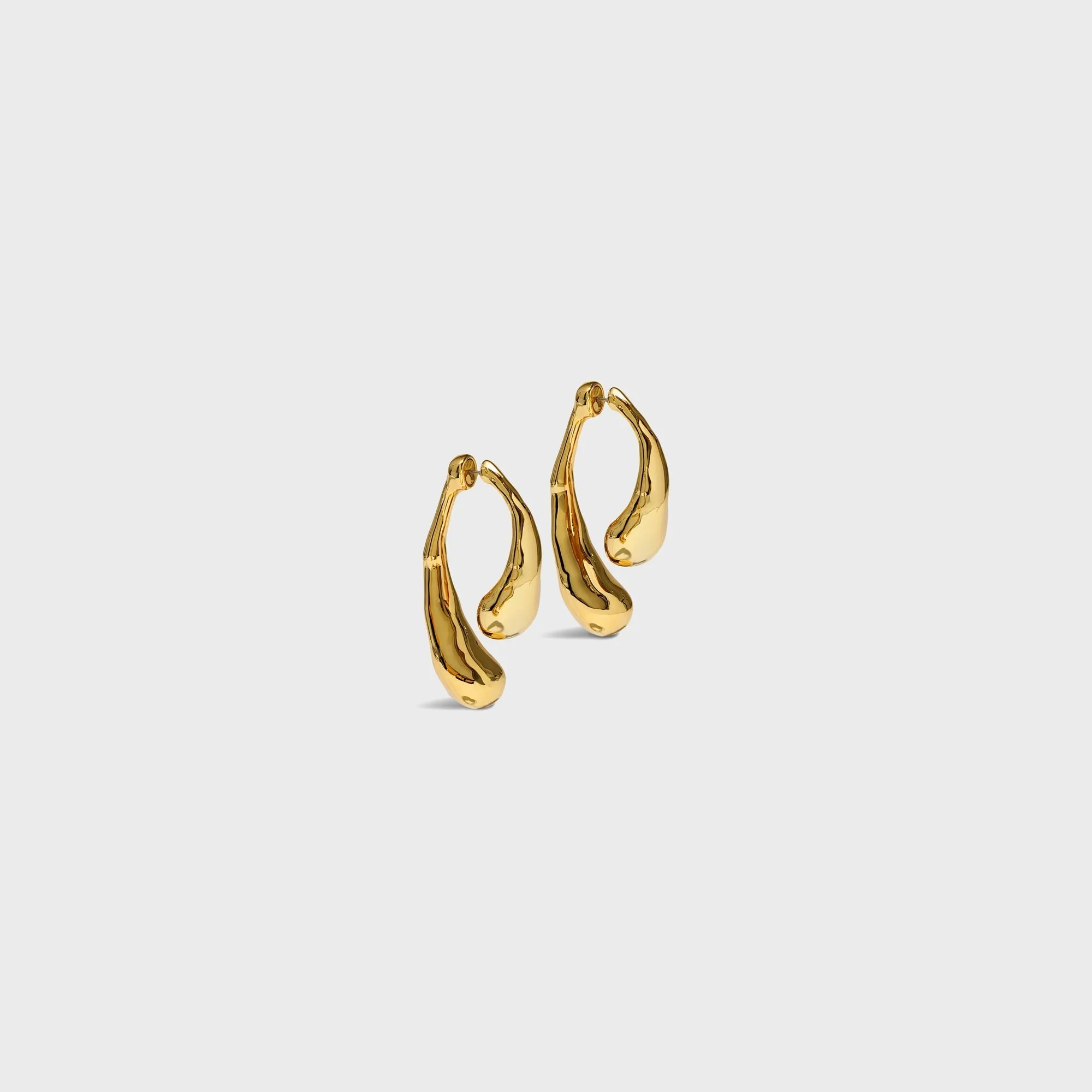 Alexis Bittar Molten Gold Front Back Earrings - Gold sold by Kith