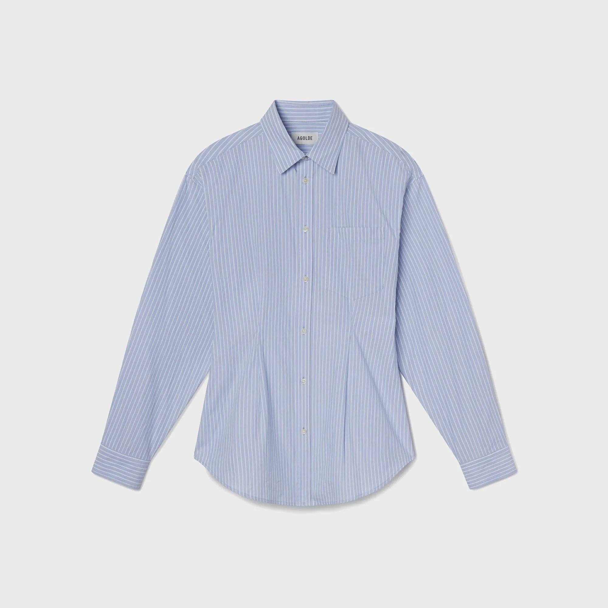 Agolde Cinch Shirt - Web Stripe sold by Kith
