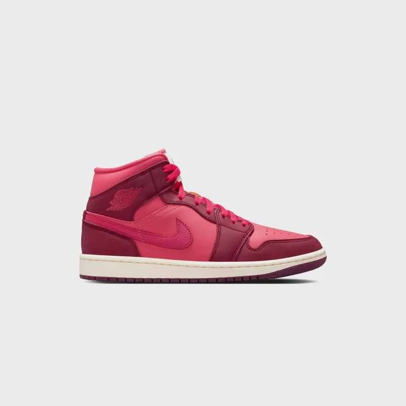 Jordan WMNS Air Jordan 1 Mid SE - Team Red / Sierra Red / Pueblo Red / Pale Ivory made by Jordan