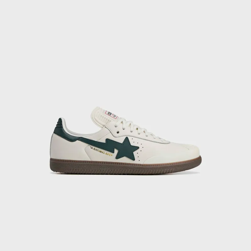 adidas x BAPE Samba - Off White / Shadow Green / Gum sold by Kith