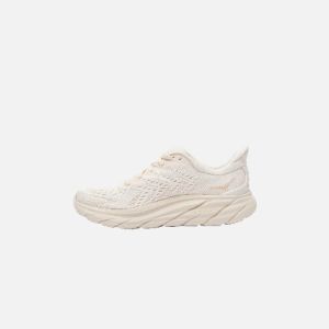 HOKA WMNS Clifton 8 - Eggnog / Shifting Sand sold by Kith