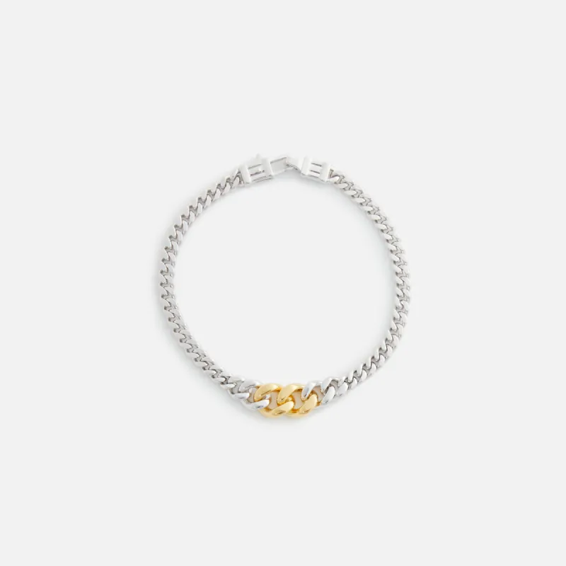 Tom Wood Dean Bracelet Duo 7.7 - Silver / Gold sold by Kith