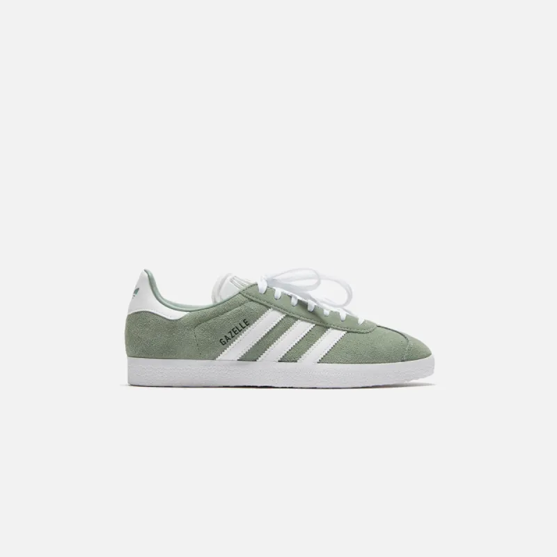 adidas WMNS Gazelle - Core Black / Silver Green / Footwear White sold by Kith