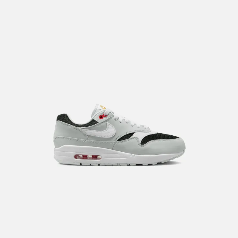 Nike Air Max 1 PRM - White / Black / Sport Red sold by Kith