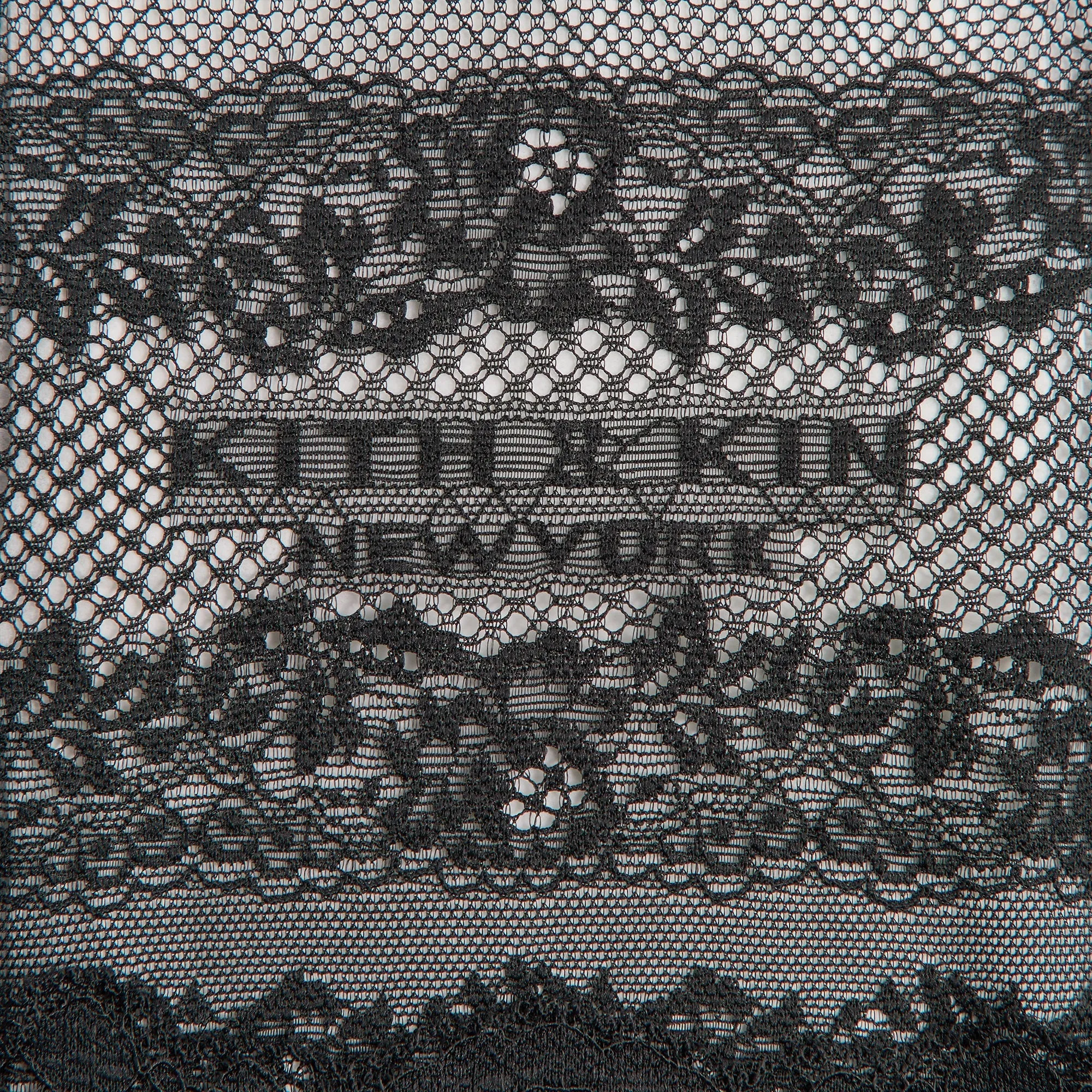 Lisa for Kith Women Cesca Logo Lace Cropped Tee - Black sold by Kith product image thumbnail 4