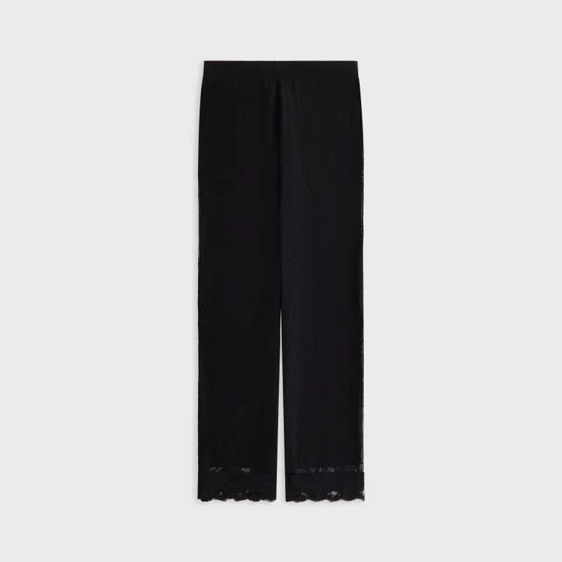 Lisa for Kith Women Elise Lace Low Rise Pant - Black made by Kith