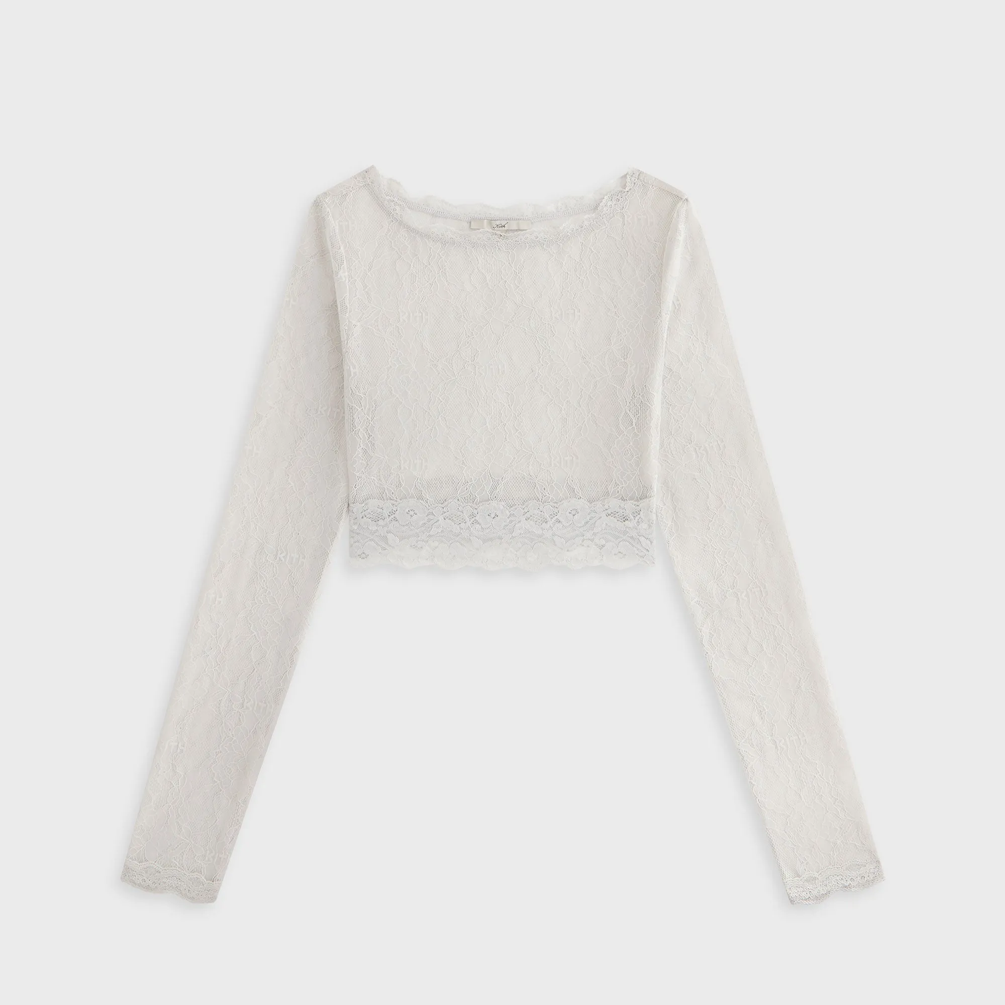 Lisa for Kith Women Piera Lace Long Sleeve Top - Tin sold by Kith