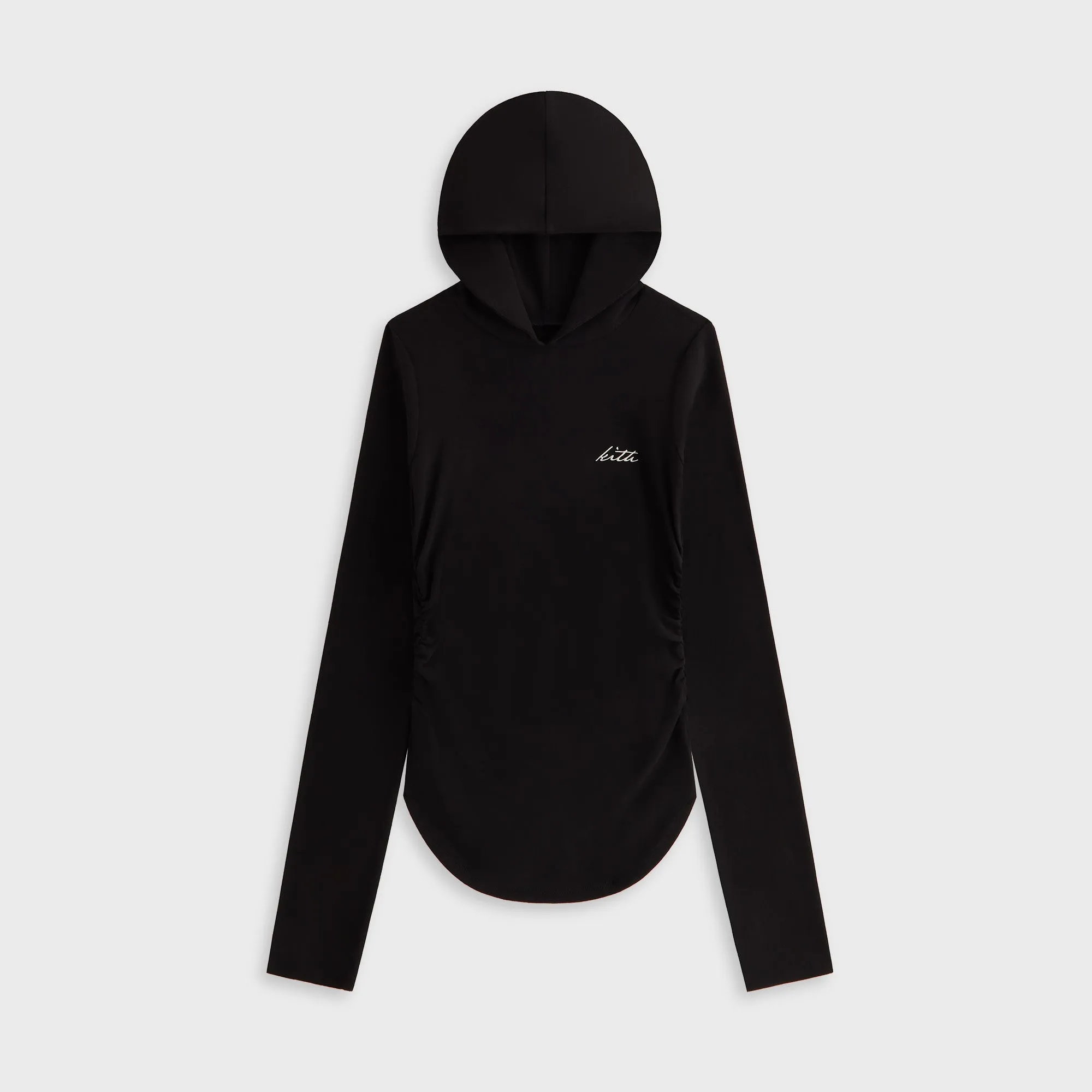Lisa for Kith Women Sofi Ruched Hoodie - Black sold by Kith