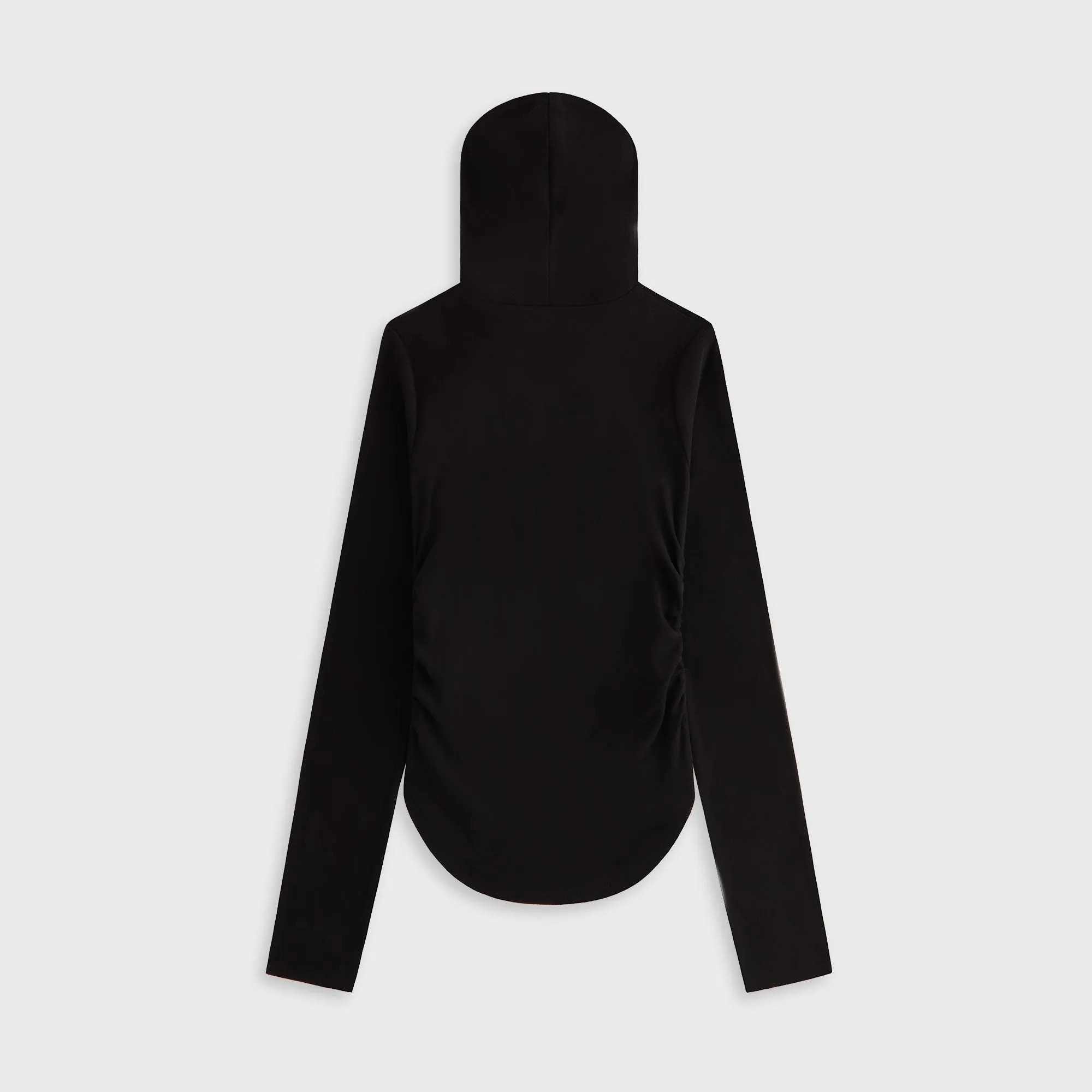 Lisa for Kith Women Sofi Ruched Hoodie - Black sold by Kith product image thumbnail 3
