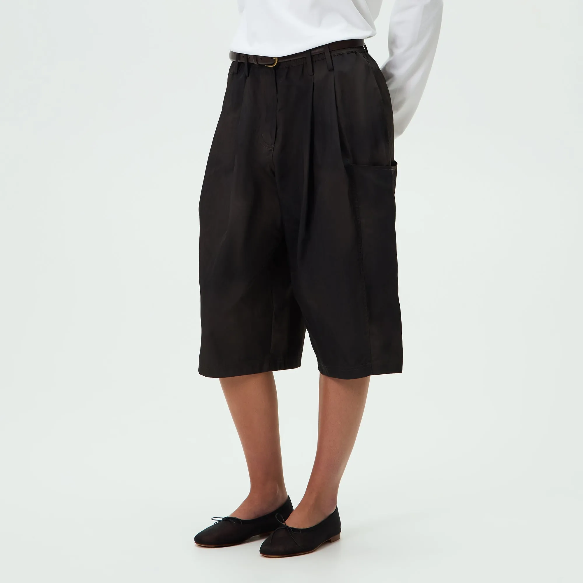 Kith Women Beyla Washed Nylon Shorts - Black sold by Kith product image thumbnail 2